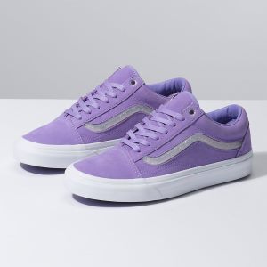 Vans Bayan Spor Ayakkabı Jelly Sidestripe Old Skool Mor/Beyaz | 92115-105